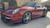 Burgundy 2008 Porsche 911 Turbo manual For Sale