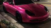 Wrapped Pink 1999 Porsche 911 Carrera 4 Coupe For Sale