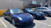 Blue 2003 Porsche 911 Targa Coupe manual For Sale