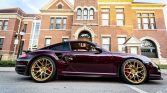 Burgundy 2007 Porsche 911 Turbo coupe manual For Sale