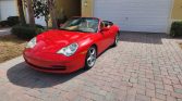 Guards Red 2002 Porsche Carrera 996 convertible For Sale
