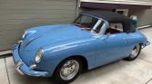 Light blue 1960 Porsche 911 Cabriolet manual For Sale