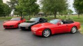 Red 1990 Porsche 944 s2 cabriolet manual For Sale