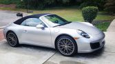 Silver 2017 Porsche 911 convertible automatic For Sale