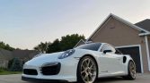 White 2014 Porsche 911 Turbo S automatic For Sale