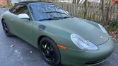 Matte Green 2000 Porsche 911 Carrera cabriolet For Sale