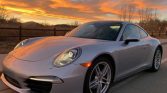 Rhodium Silver Metallic 2014 Porsche Carrera 4 coupe For Sale