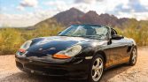 Black 2002 Porsche Boxster 986 base convertible For Sale