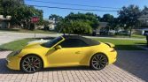 Racing Yellow 2016 Porsche 911 4S cabriolet For Sale