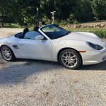 White 2003 Porsche Boxster convertible manual For Sale