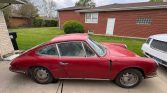 Red 1968 Porsche 912 manual coupe barn find For Sale