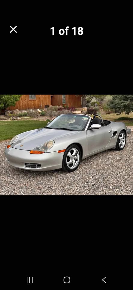 Silver 2001 Porsche Boxster convertible automatic For Sale