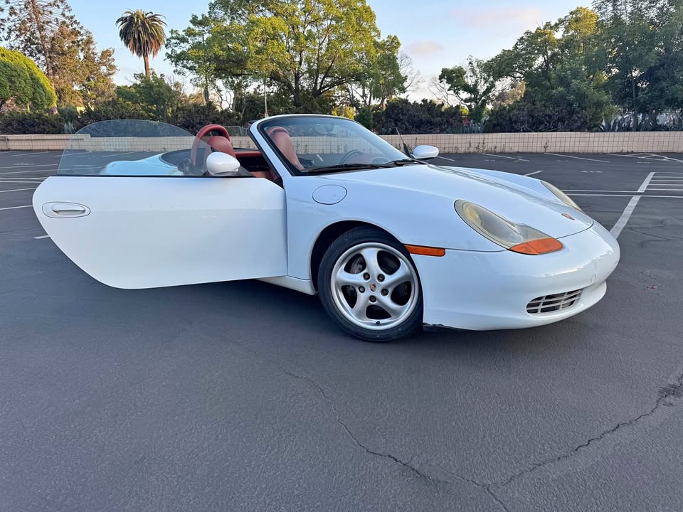 White 1999 Porsche Boxster convertible automatic For Sale