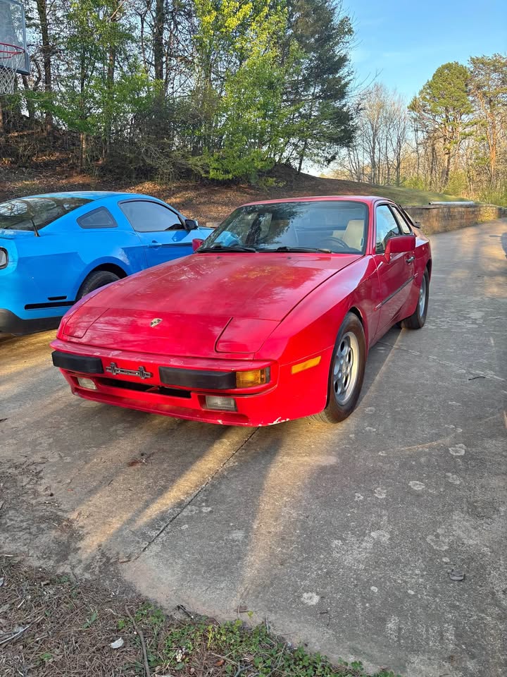 Red 1985 Porsche 944 coupe automatic For Sale