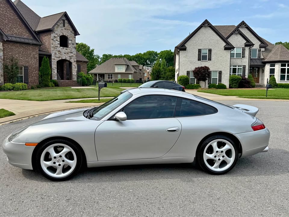 Silver 2001 Porsche 911 Carrera 2 manual coupe For Sale