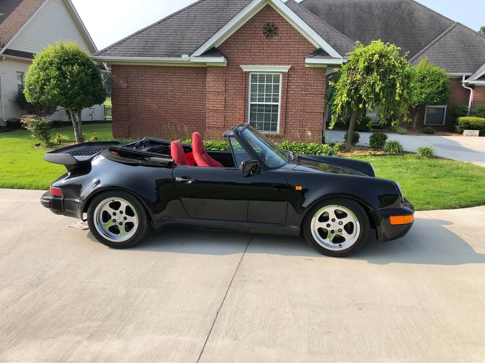 Black 1985 Porsche 911 low miles cabriolet manual For Sale