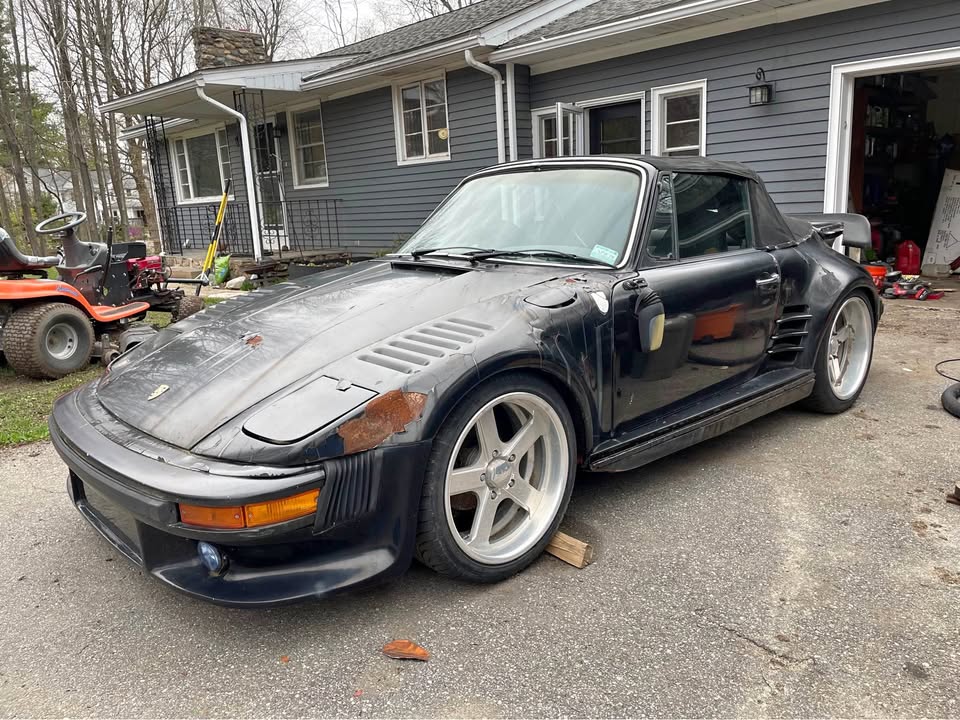 Black 1975 Porsche 911 Carrera S cabriolet manual For Sale