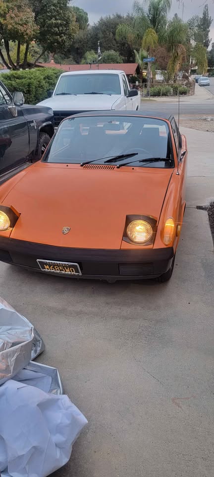 Orange 1973 Porsche 914 manual coupe For Sale